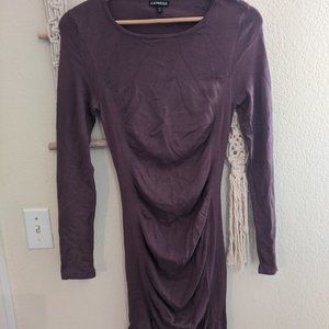 Express Ruched Sweater Dress